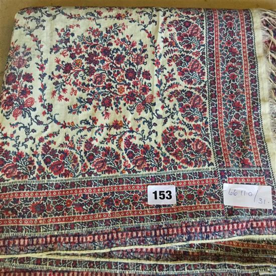 19th Century woven Norwick Paisley shawl